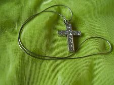 Crystal cross pendant for sale  FAREHAM