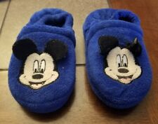 Usado, Chinelos macios Disney Mickey Mouse azul e preto, criança EUA tamanho 7/8 comprar usado  Enviando para Brazil