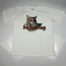 Camiseta Vintage 1998 Anos 90 I Love My Red Maine Coon Cat Animal Graphic Tamanho Médio comprar usado  Enviando para Brazil