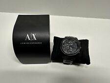 Relógio masculino Armani Exchange quartzo cronógrafo AX1605 preto (precisa de bateria) comprar usado  Enviando para Brazil