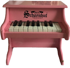 Mini brinquedo vintage Schoenhut rosa piano de cauda 18 teclas infantil comprar usado  Enviando para Brazil