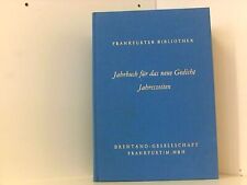 Frankfurter bibliothek jahrbuc gebraucht kaufen  Berlin