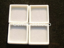 Caixa de plástico display de gema branca 4 x 4 cm armazenamento para pedras preciosas/diamantes comprar usado  Enviando para Brazil