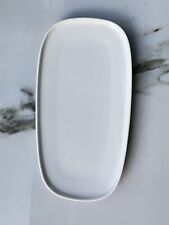 Conjunto de 6 placas DELTA AIRLINES ALESSI branco longo oval 8" X 4" cerâmica comprar usado  Enviando para Brazil