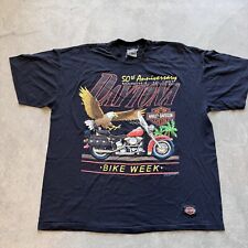 Camiseta vintage anos 90 Harley Davidson 50º aniversário Bike Week Daytona comprar usado  Enviando para Brazil