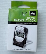 Reloj digital de viaje REI alarma luz nocturna repetición camping batería retirada, usado segunda mano  Embacar hacia Argentina