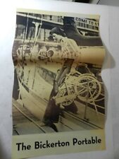 POSTER PUBLICITÁRIO DE BICICLETA PORTÁTIL VINTAGE 1970 BICKERTON - BICICLETA VINTAGE - RARO comprar usado  Enviando para Brazil