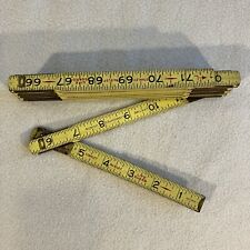 Stanley X6LG Life Guard yellow Wood zig-zag ruler 72” dated 1961 - Green Ends, used for sale  Canton