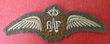 1939 -1945 ROYAL AIR FORCE PILOT * KHAKI WINGS * WW2 RAF AVIATOR PILOTS WING  for sale  STOCKTON-ON-TEES