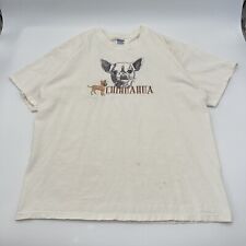 De Colección Años 90 Hombres Chihuahua Bordada Perro Taco Bell Beverly Hills Camiseta Blanca XL segunda mano  Embacar hacia Argentina