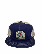 Sombrero de camionero Chevron Fertilizantes Parche Azul Snapback Años 80 K Products segunda mano  Embacar hacia Argentina