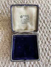 ANTIQUE BROOCH PIN JEWELLERY BOX - B Walton, The Cross, Chester for sale  DERBY