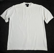 Used, Mondo di Marco Mens T-Shirt White Casual Micro Ribbed Short Sleeve Size M /50 for sale  Shipping to South Africa