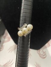 diamante ring pearl for sale  GOSPORT