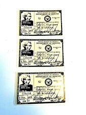 Juego de 3 tarjetas de identificación USO 1954 de Marilyn Monroe, Norma Jean Dimaggio Browntone  segunda mano  Embacar hacia Argentina