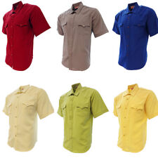 Camisas masculinas de cowboy_Camisa Vaquera _Camisa ocidental manga curta_Feita nos EUA. comprar usado  Enviando para Brazil