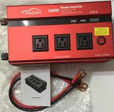 2000W Inverter 12V Car Power Inverters for Vehicles Truck with USB Charging Port, used for sale  Shipping to South Africa