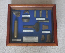 WW2 RAF & LUFTWAFFE BATTLE OF BRITAIN RELICS IN HAND MADE GLASS FRONTED FRAME for sale  CAMBRIDGE