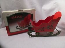 Used, Vintage Kurt Adler Wooden Sleigh Christmas Card Holder Centerpiece 1991 for sale  Shipping to South Africa