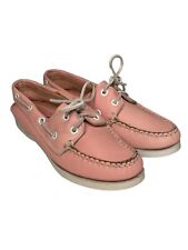 Sperry Top Sider Pink Leather Lace up Boat Deck Shoes Preppy Women’s Size 5 segunda mano  Embacar hacia Argentina