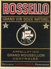 Etiquette vin rossello d'occasion  Toulon-