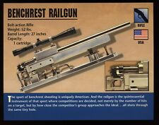 Benchrest Railgun Rifle Atlas Classic Firearms Card for sale  Shipping to South Africa