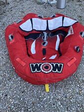 2 Person Inflatable Towable Tube for Boating, WOW SPORTS, HOT LIPS for sale  Shipping to South Africa