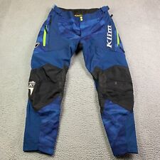 Used, Klim Dakar ITB Pants Mens 34 Regular In The Boot Motorcycle Blue Black Vented for sale  Shipping to South Africa