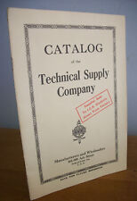 Catálogo TESCO Technical Supply Co, ICS alrededor de 1925 ilustrado segunda mano  Embacar hacia Argentina