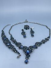Blue rhinestone necklace for sale  Seguin