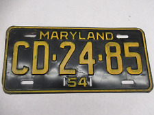 plate 1954 maryland license for sale  Nottingham
