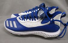 Chuteiras Adidas masculinas 16 branco azul ícone V salto metal gelado tênis de beisebol, usado comprar usado  Enviando para Brazil