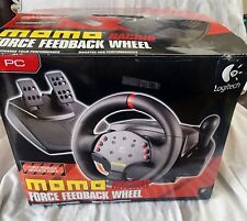 Logitech MOMO Racing EUH9 Force Feedback Steering Wheel and Pedals for PC - MINT, used for sale  Shipping to South Africa