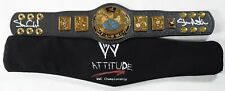 Cinto Stone Cold Steve Austin assinado WWE Attitude Era Championship mini título certificado de autenticidade comprar usado  Enviando para Brazil