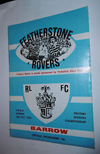 Featherstone rovers barrow for sale  ASKAM-IN-FURNESS
