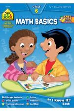 School Zone - Caderno básico de matemática 6 - 64 páginas, idades 11 a 12, 6ª série,... comprar usado  Enviando para Brazil