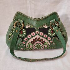 Bolsa de mão Isabella Fiore couro verde cravejada bolsa de ombro tecido rosa comprar usado  Enviando para Brazil