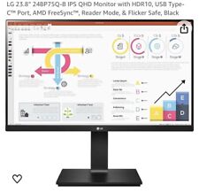 Monitor LG 24"" 24BP75Q-B IPS QHD con HDR10, segunda mano  Embacar hacia Argentina