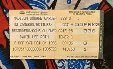 DAVID LEE ROTH - EAT 'EM & SMILE TOUR - MADISON SQUARE GARDEN - OCT 4, 1986 segunda mano  Embacar hacia Argentina