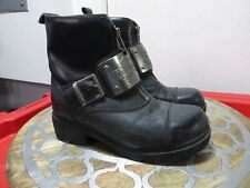 Harley Davidson Harness Platform Boots Womens Size 7.5 Pavement Zip Black for sale  Shipping to South Africa