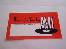 Ami continental jukebox for sale  Shipping to Ireland