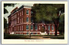 Nashua, New Hampshire NH - New High School Building - Vintage Postcard for sale  Shipping to South Africa