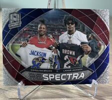 2023 Spectra Lamar Jackson/Marquise Brown Respectra SSP Case Hit Ravens Cardinal, used for sale  Shipping to South Africa