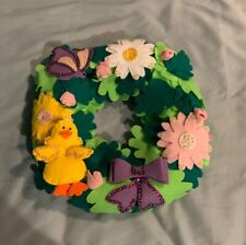 Easter wreath felted for sale  Decatur