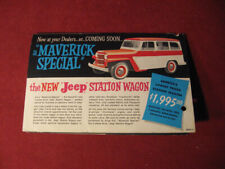 1960? Jeep Station Wagon Truck Cj Folheto de Vendas Catálogo Antigo Original, usado comprar usado  Enviando para Brazil