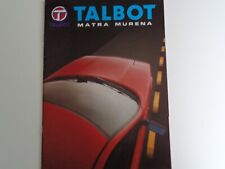 Talbot matra murena d'occasion  Besançon