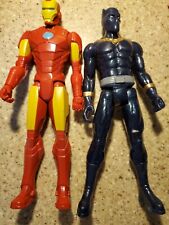 Avengers Marvel Iron Man & Black Panther 12-inch Figure for sale  Shipping to South Africa