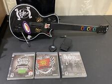 DONGLE GUITARRA PS3 Guitar Hero III Legends of Rock Inalámbrico Les Paul Y 3 JUEGOS, usado segunda mano  Embacar hacia Argentina