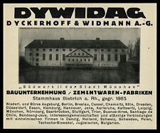Reklame 1925 dywidag gebraucht kaufen  Hamburg