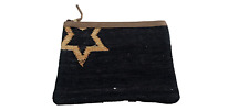 Usado, Dhurrie clutch tapetes tecidos feitos à mão ouro zari clutch com tema MID-NIGHT STAR comprar usado  Enviando para Brazil